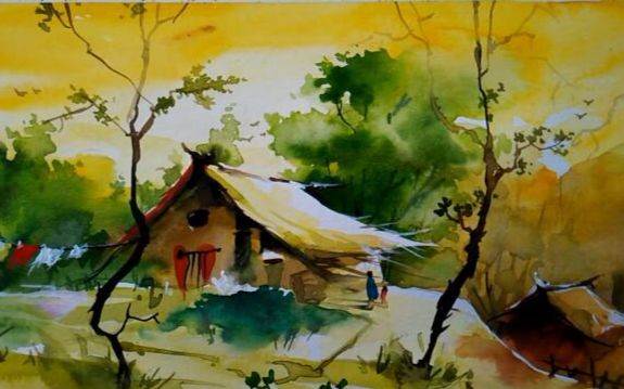 风景水彩画入门