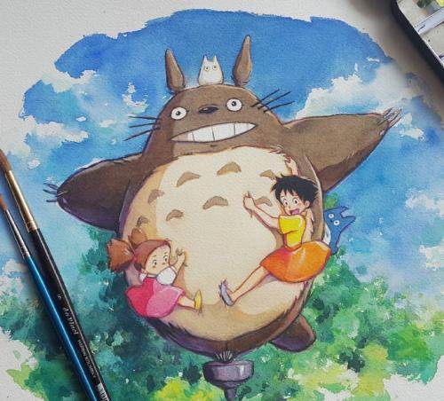 简易的水彩画