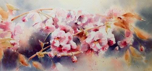 初中美术水彩画