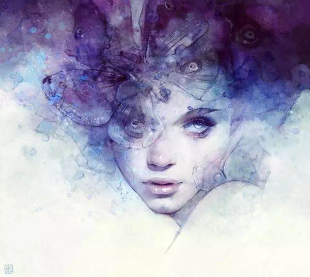 精美的水彩画