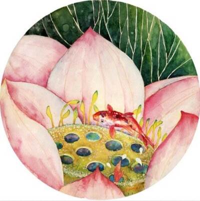 彩铅水彩画