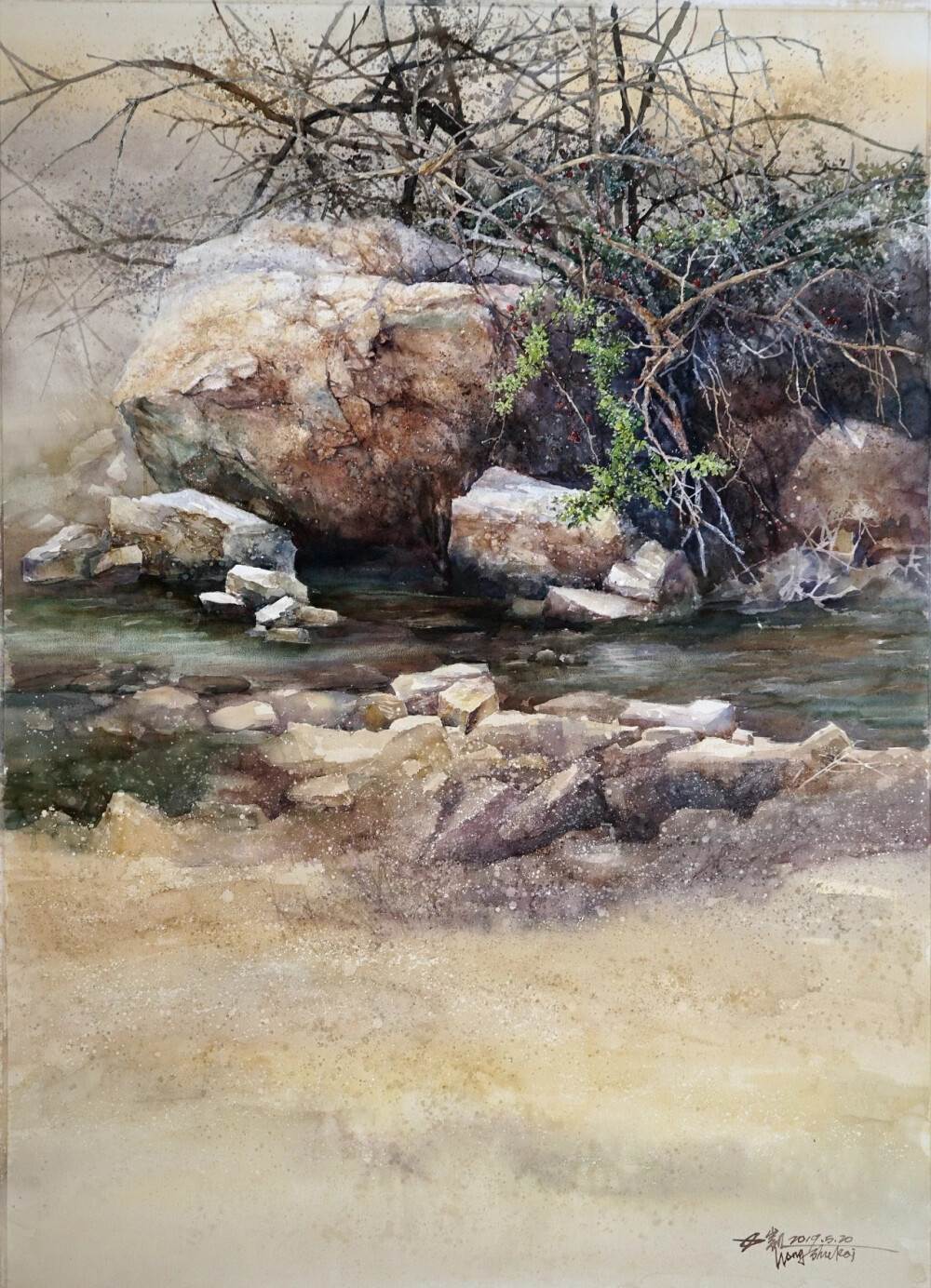 山水画水彩画