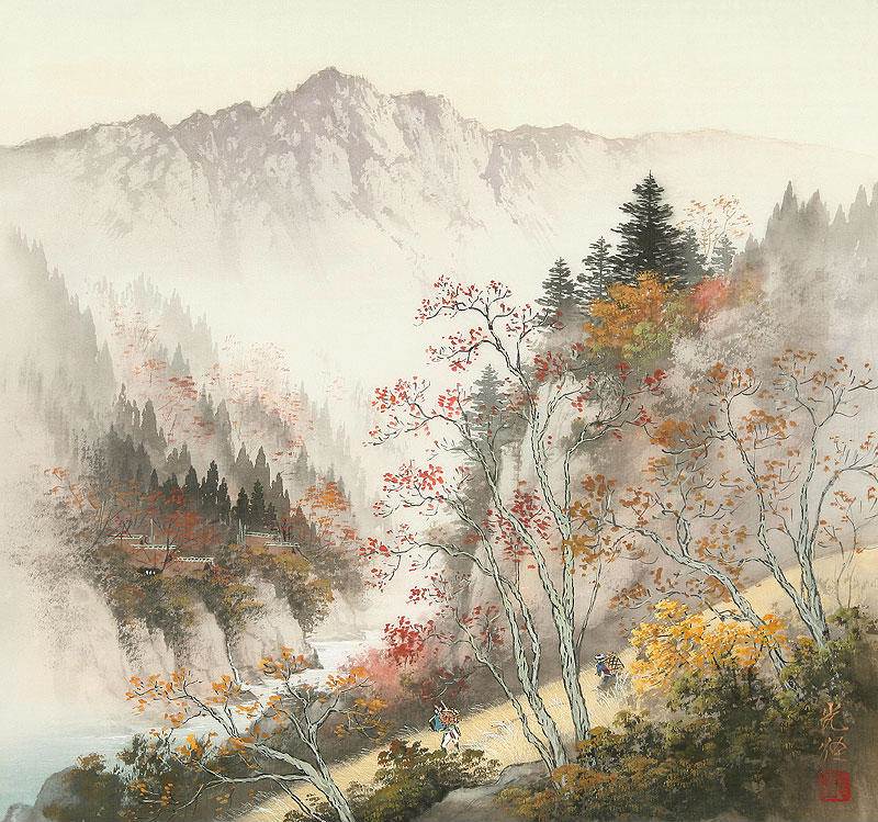 山水画水彩画