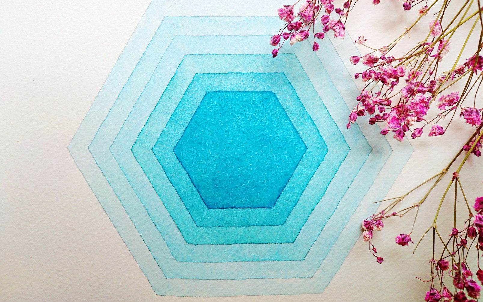 明度水彩画
