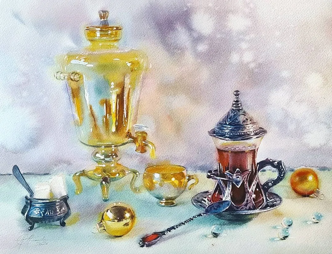 精致水彩画