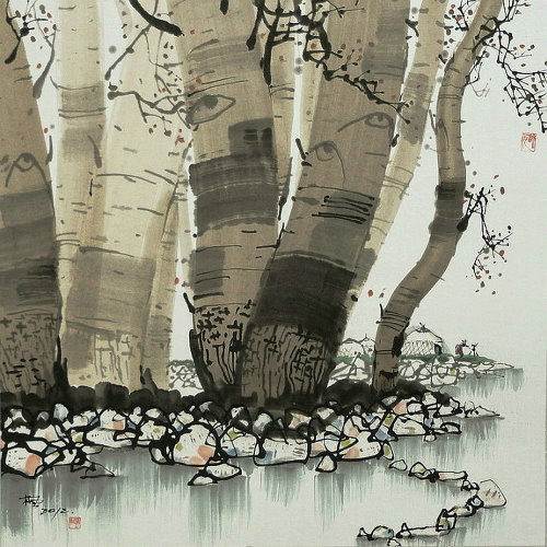 国画水彩画