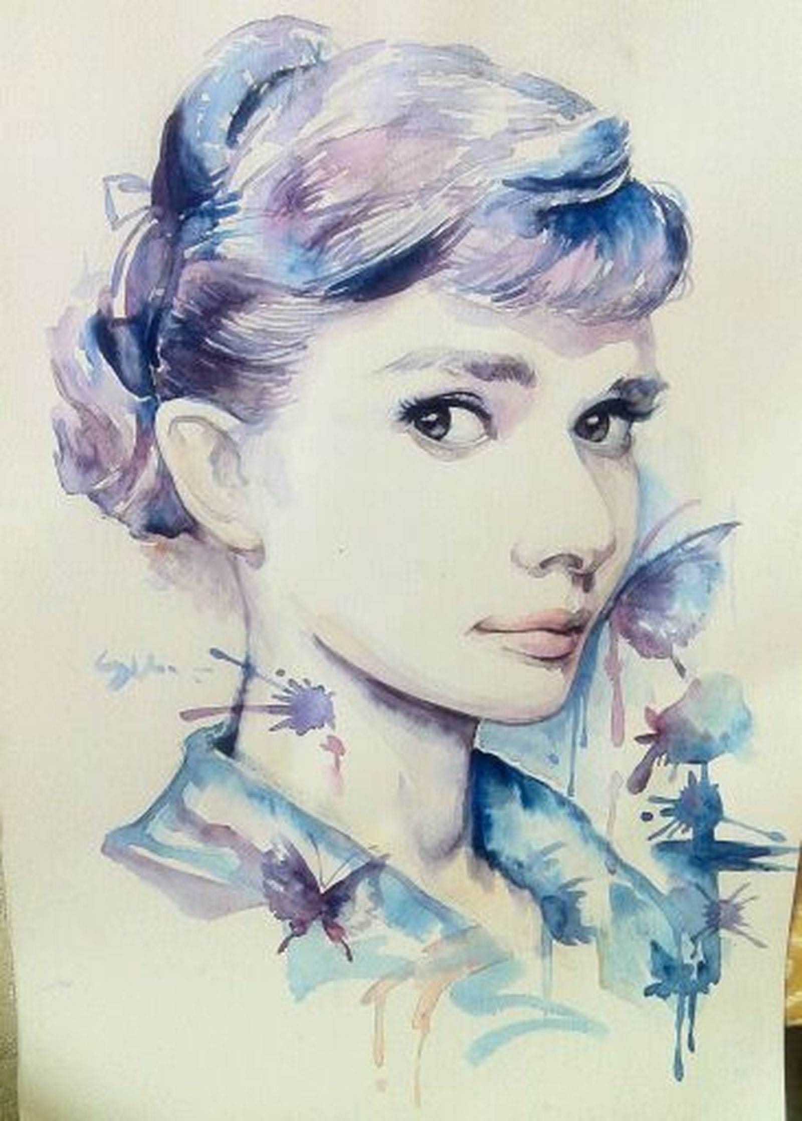 画人水彩