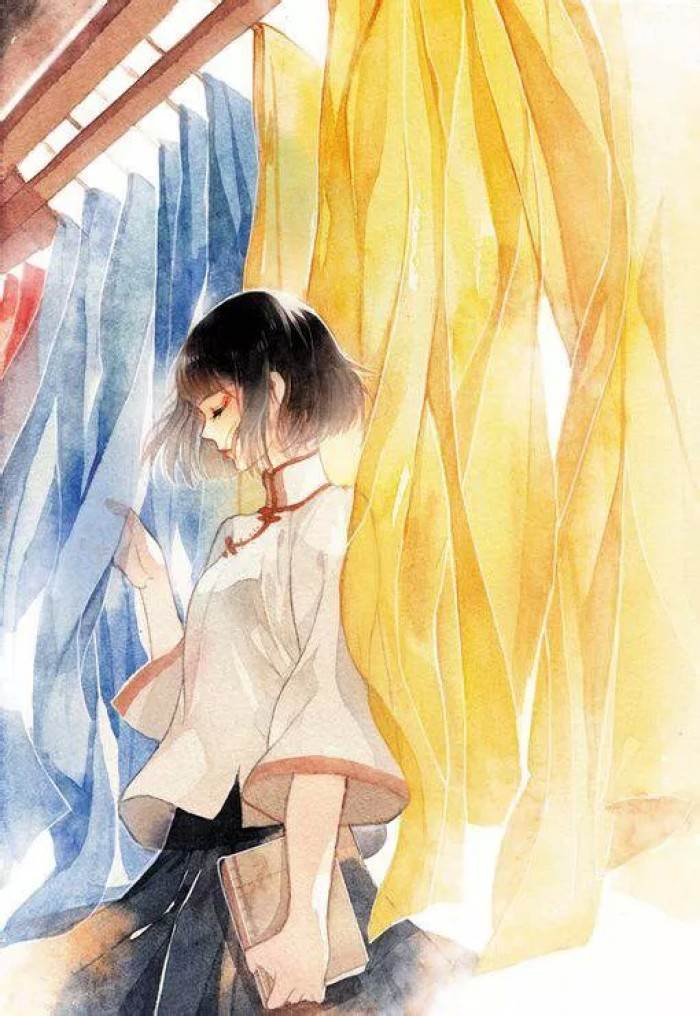 水粉画人物