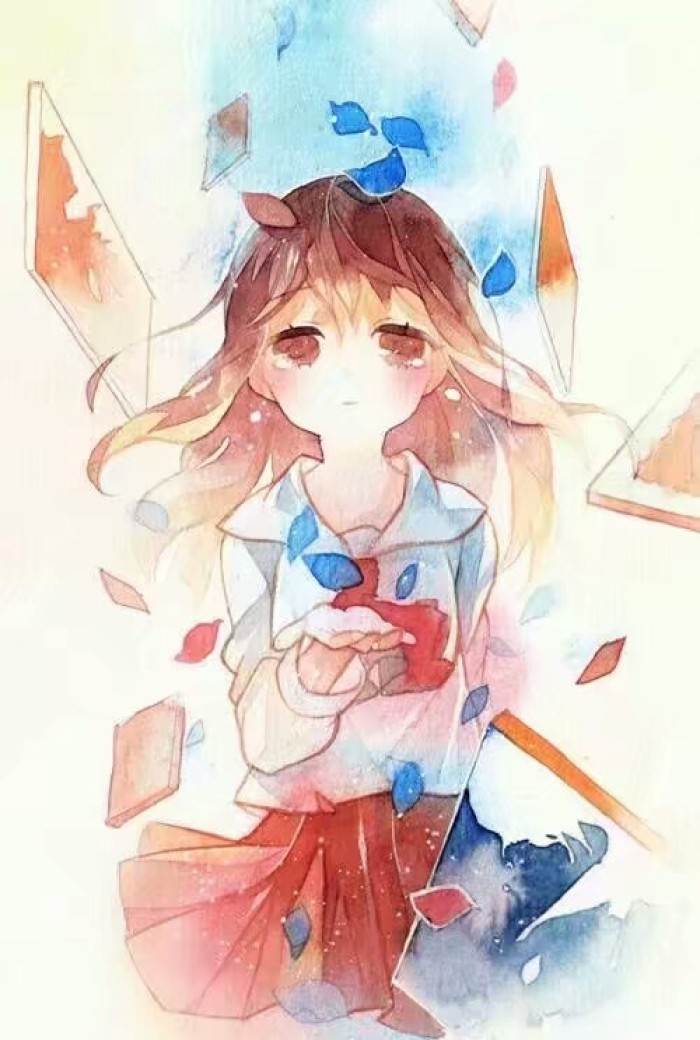水粉画卡通人物可爱