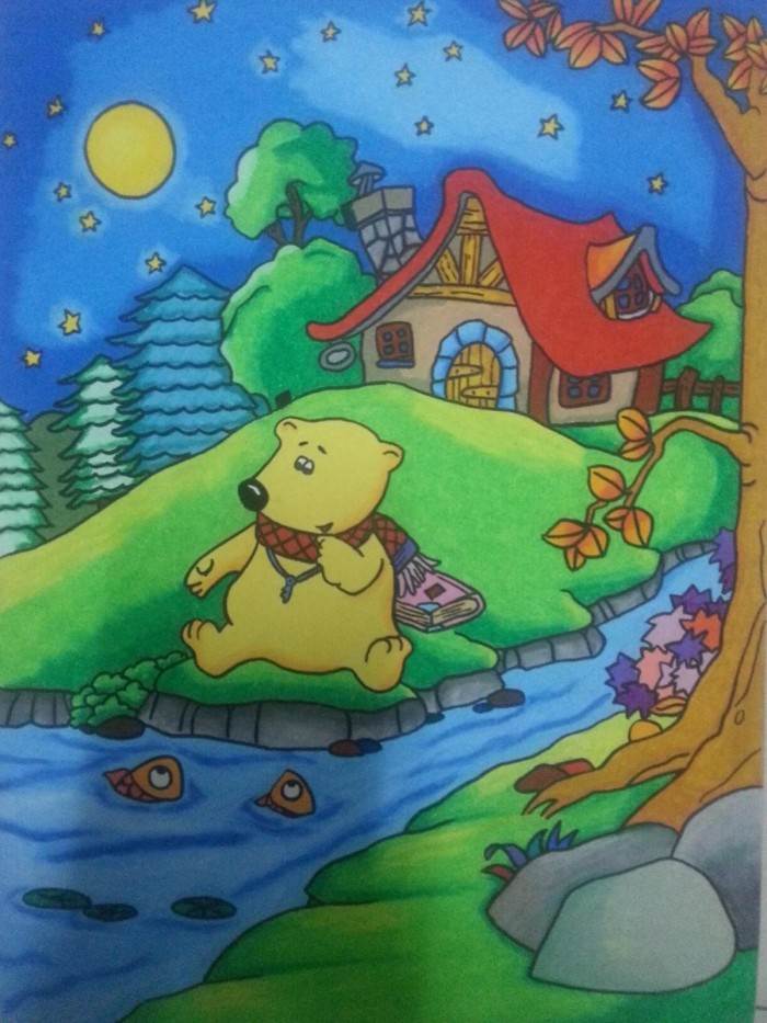 儿童简单水粉画