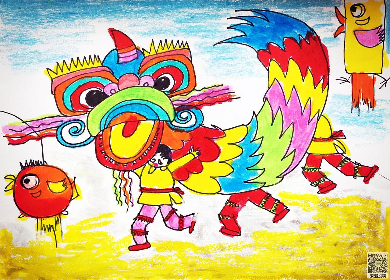 新年水粉画