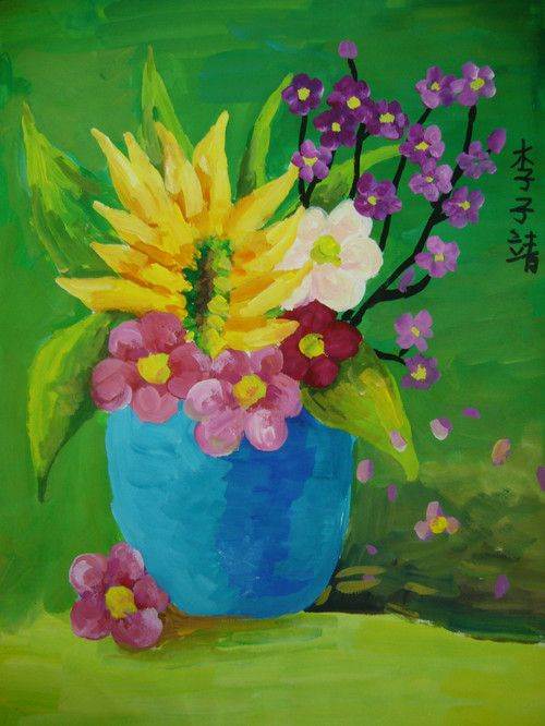 美术作品水粉画