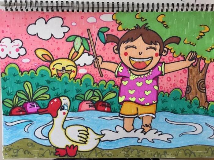 简单的水粉画初学者