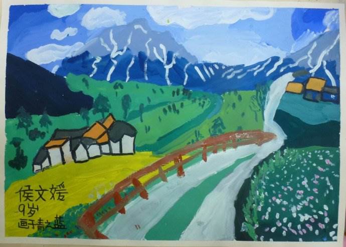 适合画在墙上的水粉画