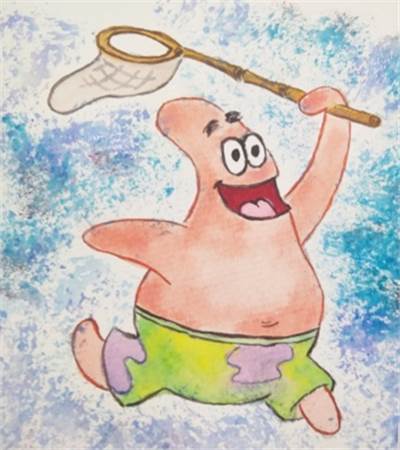 派大星水粉画