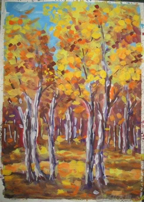 好看简单的水粉画