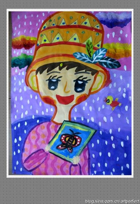 9一10岁儿童水粉画
