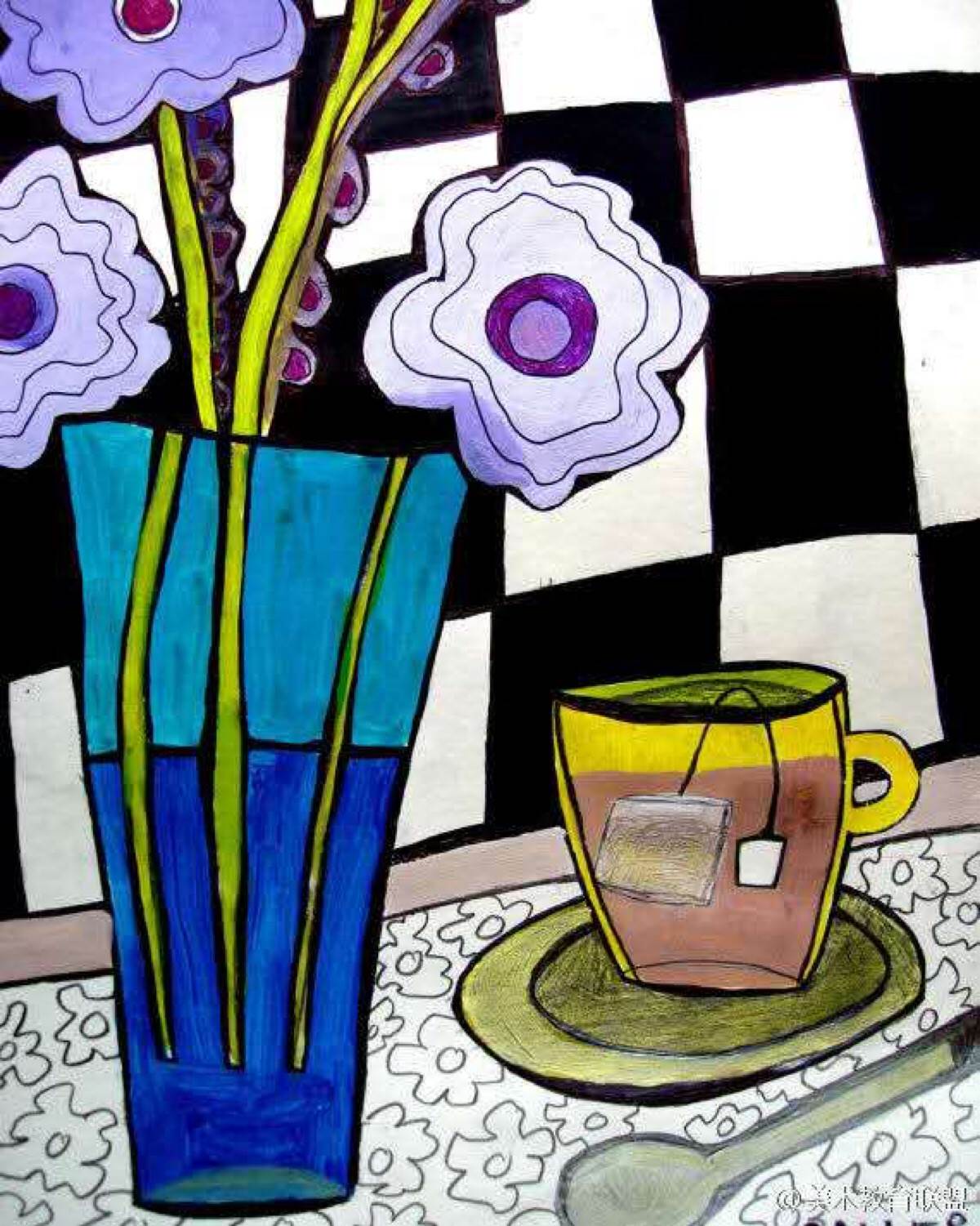 水粉画儿童初学