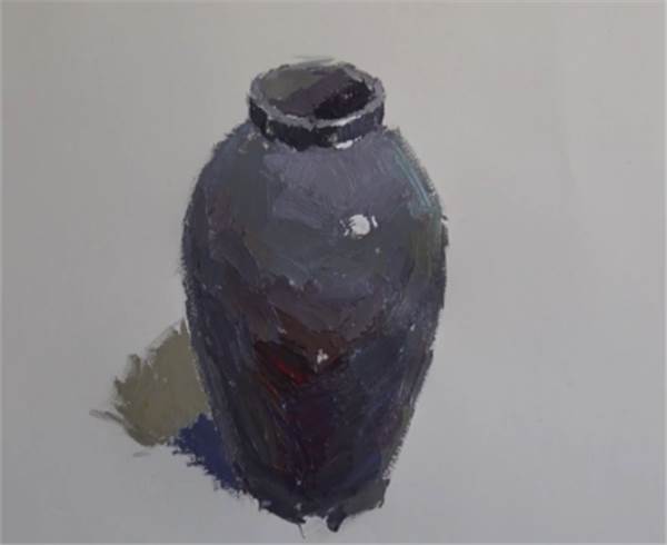 水粉画罐子