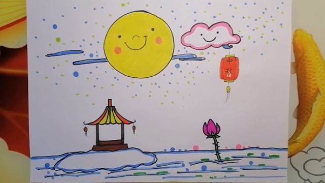 简笔画水粉画