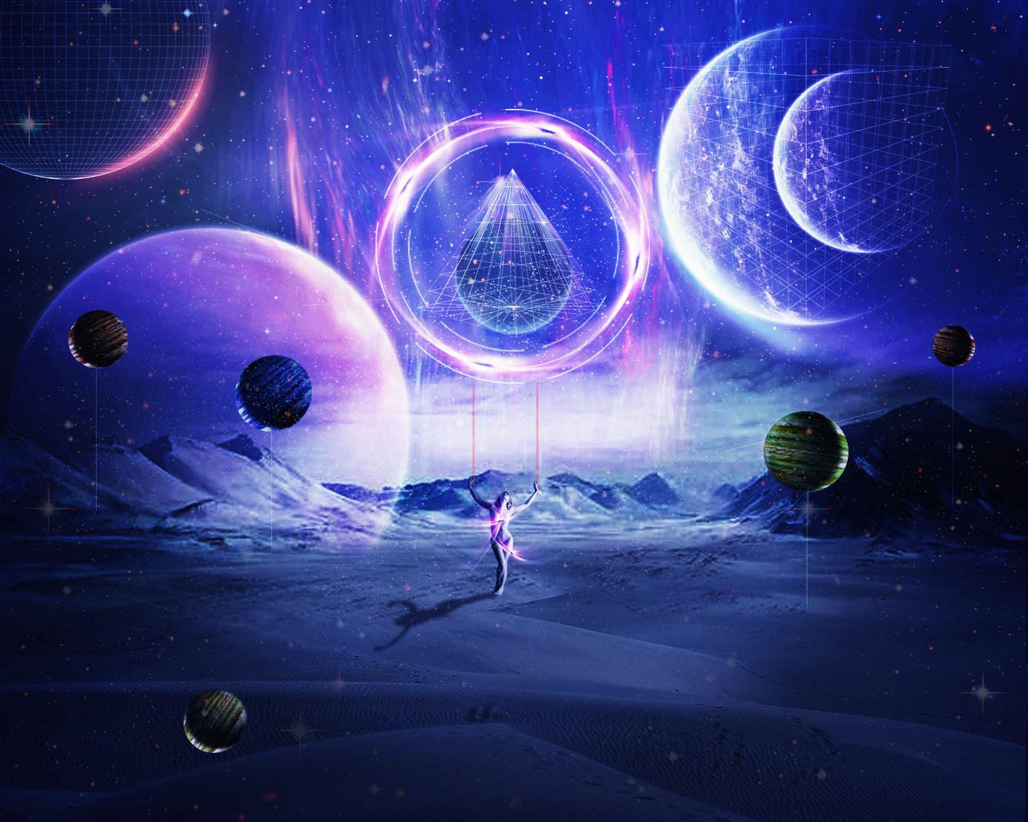 科幻水粉画