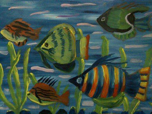 适合四五年级画的水粉画