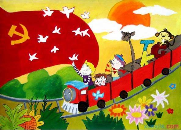 水粉画的风景画简单又漂亮