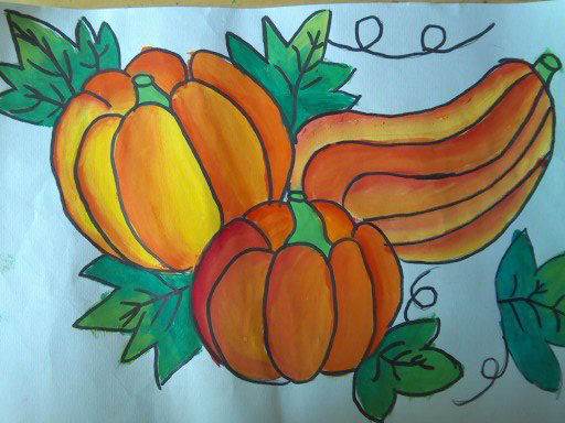 适合四五年级画的水粉画