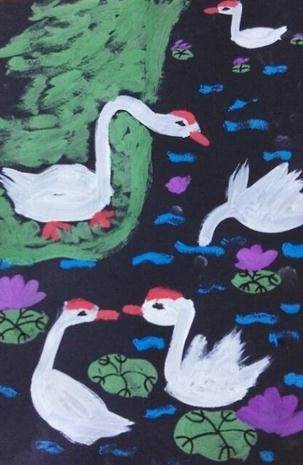 适合小学生画的水粉画