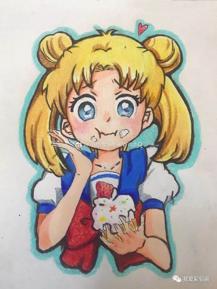 美少女战士水粉画