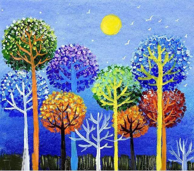 适合小学生画的水粉画