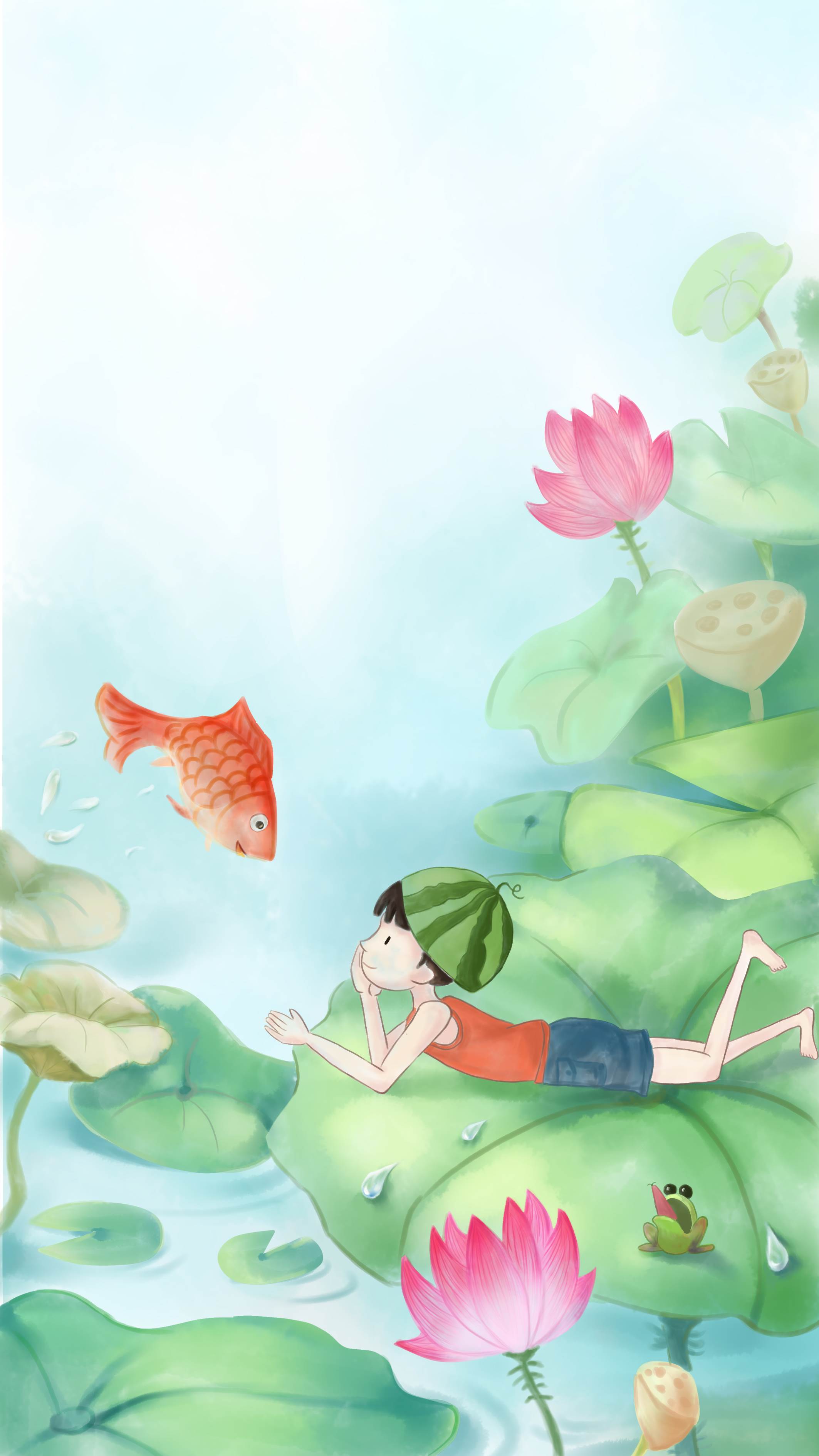 以春夏秋冬为主题的水粉画