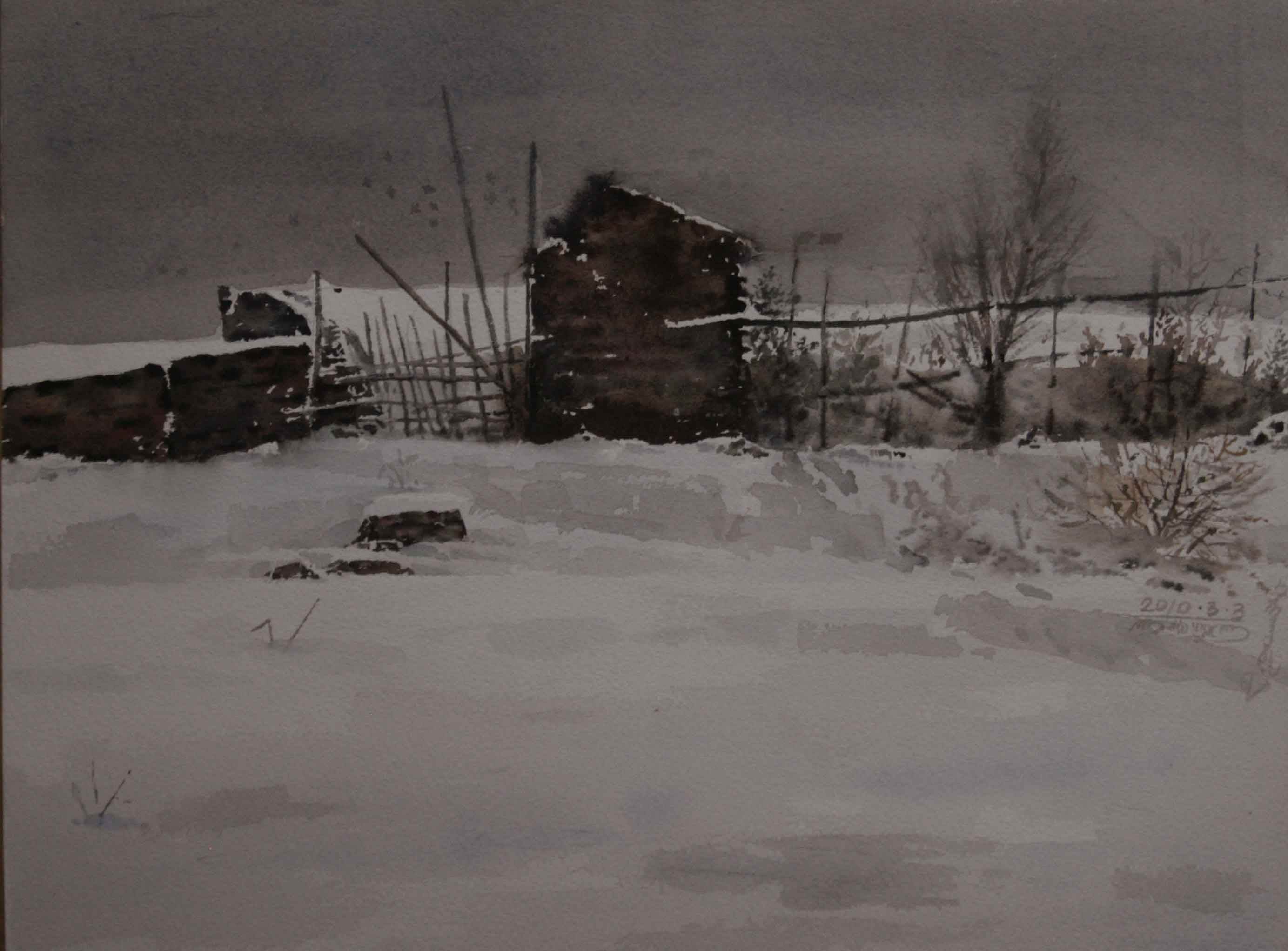 拍卖水彩画