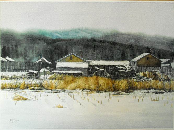 对应水彩画
