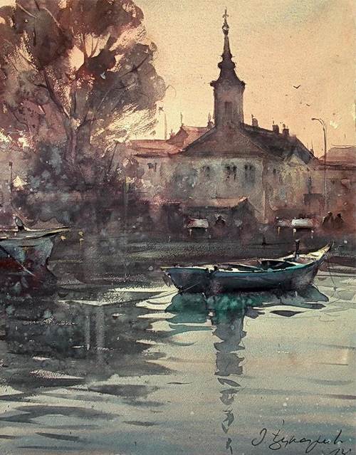 大师的水彩画