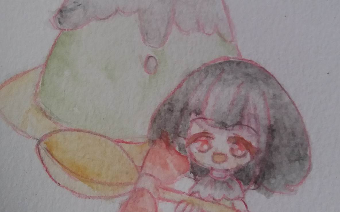 布丁水彩画