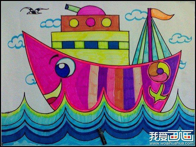 初中水彩画作品