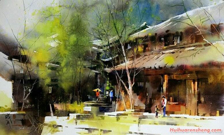 如何欣赏水彩画