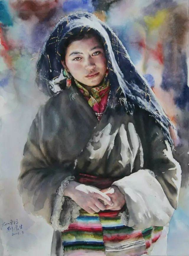 教师水彩画