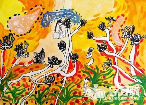 简单创意水彩画
