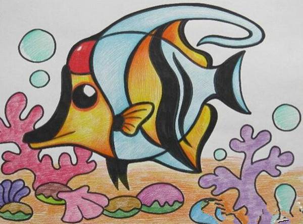 简单创意水彩画
