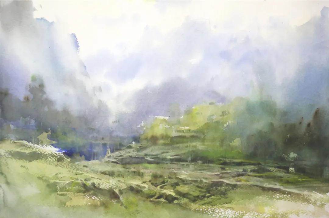 池振明水彩画