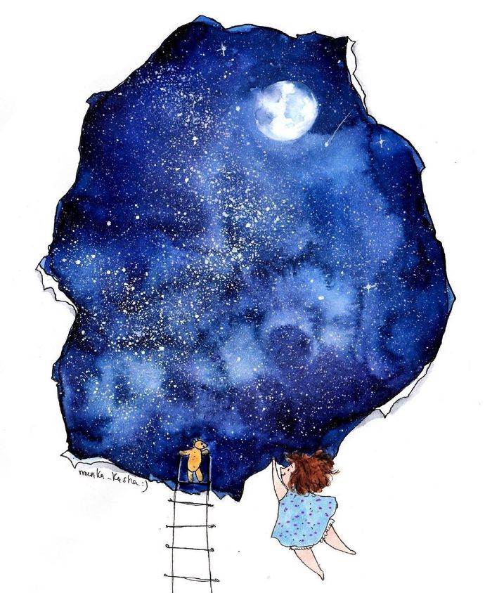 水彩画的简笔画