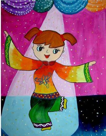儿童水彩画比赛作品