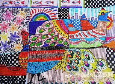 儿童水彩画比赛作品