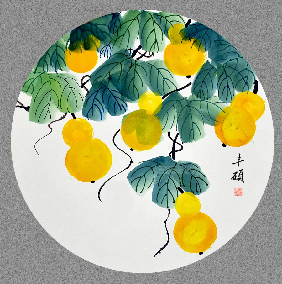 葫芦水彩画