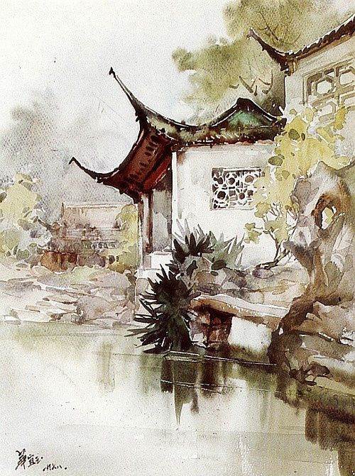 水彩画作品