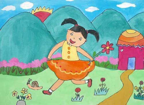 儿童水彩画作品欣赏