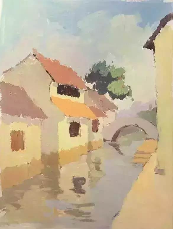 水粉画新手入门风景