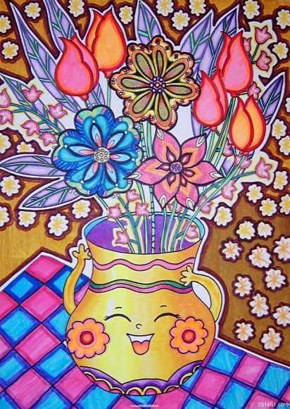 容易好看的水粉画
